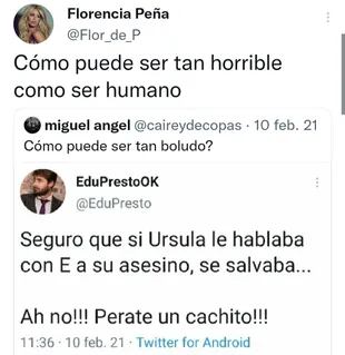 El tuit de Eduardo Prestofelippo que provocó el repudio de Florencia Peña