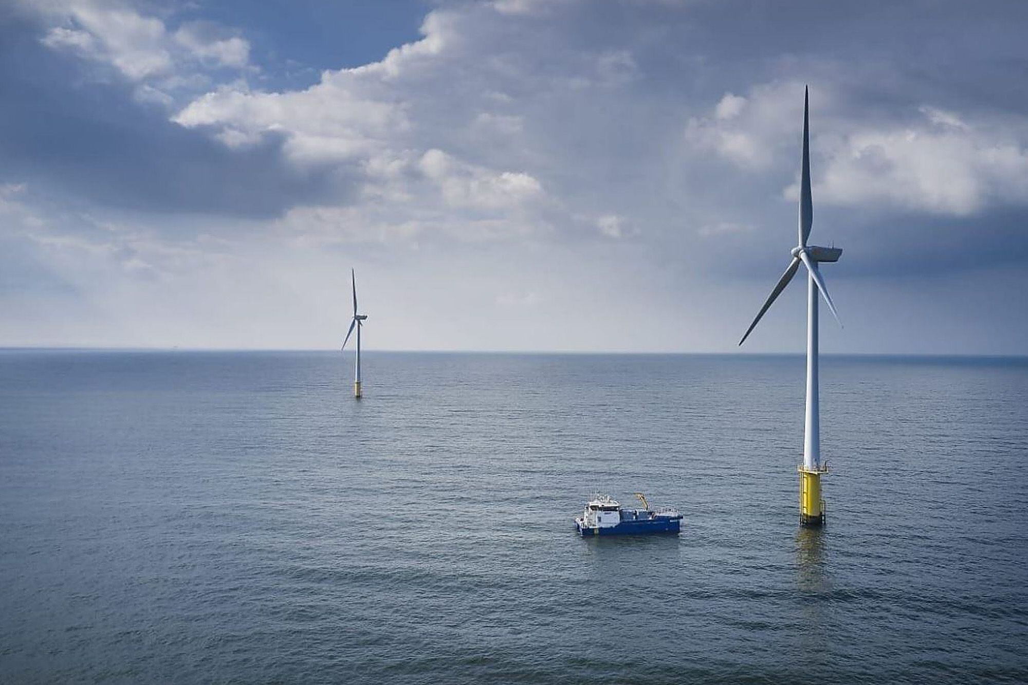 El parque eólico marino Egmond aan Zee, en Holanda