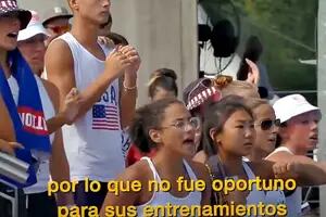 La dramática reacción del público y los comentarios de la transmisión durante el desmayo de la nadadora Anita Álvarez
