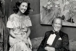 Aldo Gucci junto a Patricia, la hija extramatrimonial a la que le ocultó su historia durante más de 10 años