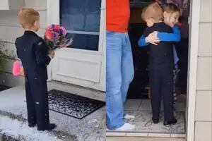 Tiene 5 años y se volvió viral por su look para una cita de San Valentín