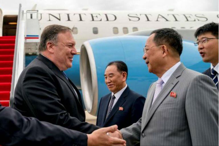 Es el primer viaje de Pompeo desde la cumbre histórica del mes pasado entre el presidente estadounidense Donald Trump y el líder norcoreano Kim Jong Un