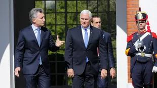 Mauricio Macri recibió al vicepresidente de EE.UU. en la quinta de Olivos