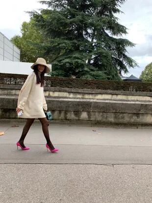 Street Style en París durante la semana de la moda