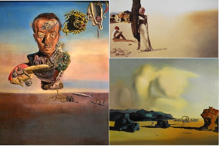 La venta privada de "Madona cósmica" buscará superar el precio pagado en subastas por las obras más caras de Dalí: "Retrato de Paul Éluard" (1929), "Momento de transición" (1934)
"Primavera Necrofílica" (1936)
