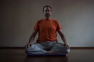 "A mí la meditación me cambió la vida", afirma Fernando Pitossi. 