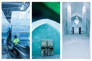 En Suecia el Ice Hotel se reconstruye cada año con bloques de hielo y participan más de 200 artistas