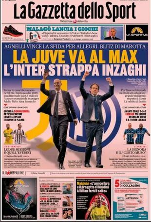La tapa del diario Gazzetta dello Sport de este viernes.
