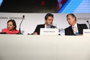 El ministro de Economía, Sergio Massa, hoy en el Council of the Americas