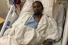 La foto de Kevin Durant internado y cómo puede darse su recuperación