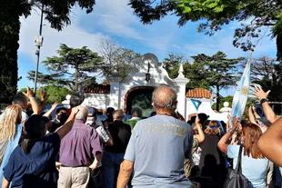 Sindicalistas rodearon el acceso a la quinta de Olivos