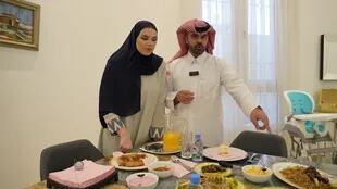 Gibran y su esposa Sahar nos cuentan de los platos típicos qataríes.