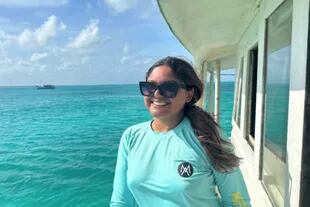 Keliangel Marquez, una turista venezolana de 23 años, fue a La Tortuga con sus padres y sus dos hermanas.