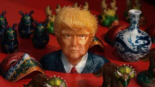 La figura de Donald Trump aparece entre las muestras de impresiones 3D