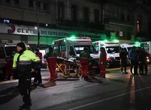 En el lugar trabajaron 22 ambulancias