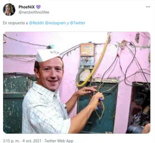 Los usuarios se divirtieron al pensar cómo Mark Zuckerberg debe estar trabajando para reparar la caída de los servicios de su empresa
