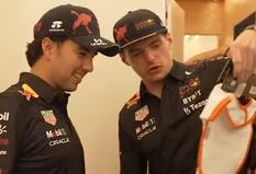 La emoción de Checo Pérez al ver el gesto que Max Verstappen tuvo por la llegada de su tercer hijo