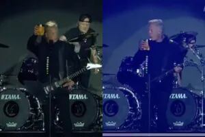 James Hetfield de Metallica enloqueció a sus fans al tomarse un mate en pleno recital