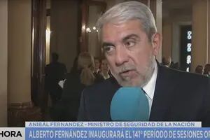 Aníbal Fernández: “La Argentina tiene tasas casi europeas de homicidio doloso”