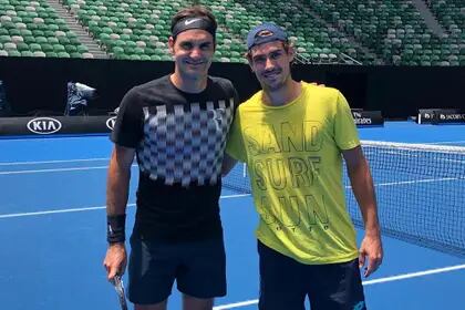 Con Roger Federer; una foto que valorará aun más tras el retiro.
