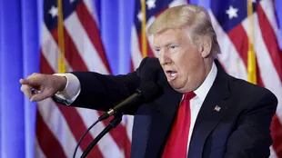 Donald Trump en su primera conferencia de prensa como presidente electo