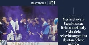 Celebrations in Buenos Aires, according to La Tercera de Chile