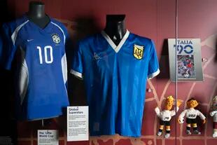 La camiseta que Diego Maradona utilizó ante Inglaterra en el Mundial de México 1986