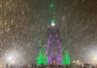 Nieve en Catedral de Pedra de Canela, Brasil