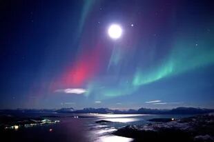 Las auroras boreales en la región de Bodø forman parte de los paisajes que Ricardo jamás imaginó que iría a naturalizar.