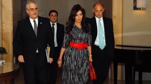 Cristina Kirchner, Jorge Taiana y Héctor Timerman