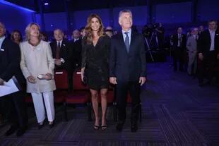 Mauricio Macri y Juliana Awada en la celebración por los 150 años de LA NACION