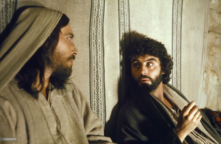 Judas en una escena de "Jesús de Nazareth", la miniserie de Franco Zeffirelli con guión de Anthony Burguess