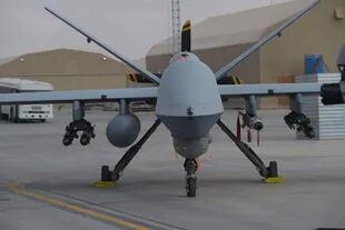 Un dron Reaper de la Fuerza Aérea de Estados Unidos en Afganistán en 2018. Estos aviones no tripulados podrían convertirse en armas letales autónomas en el futuro