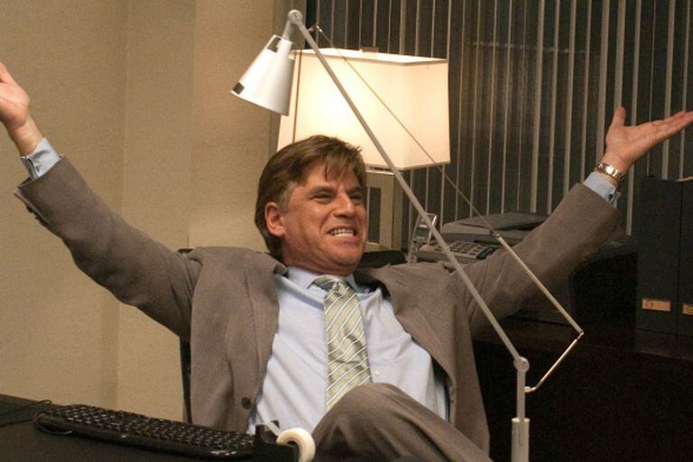 Aaron Sorkin en el set de la película