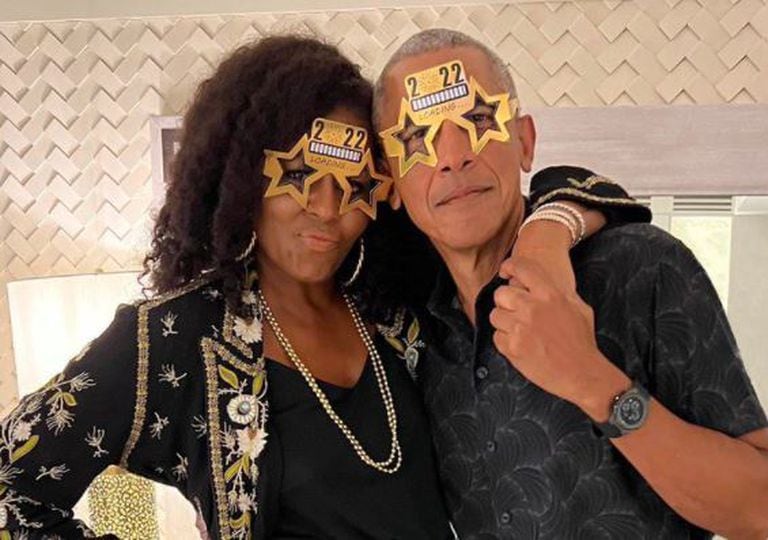 Lustige Neujahrsbotschaft von Barack und Michelle Obama