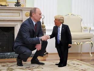 Mini Trump con Vladimir Putin