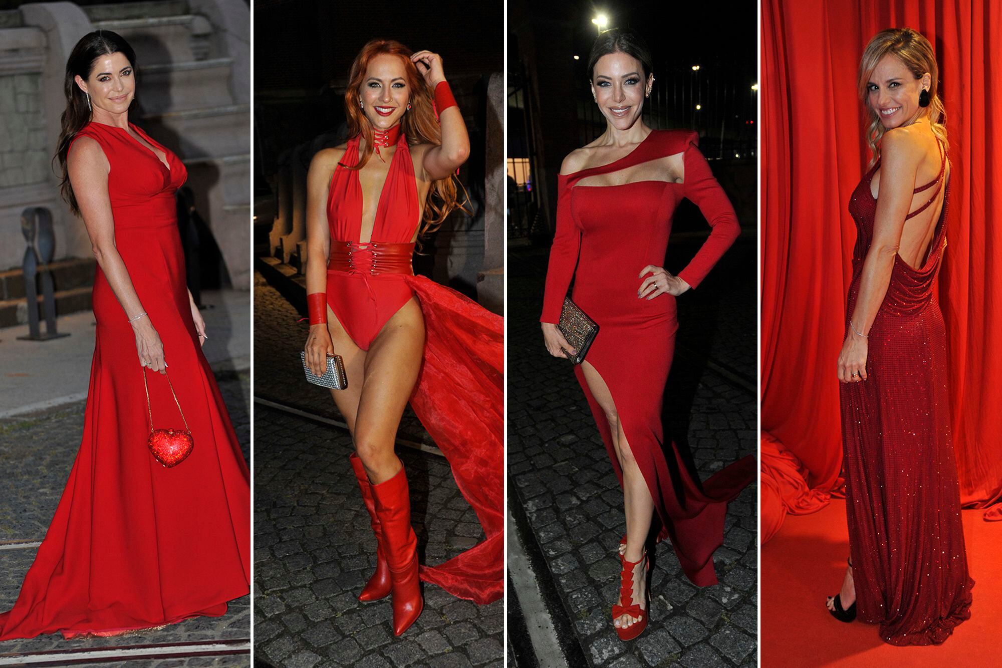 En fotos: del glamour rojo pasión de las famosas a la incipiente panza de Connie Mosqueira, la esposa de Alejandro Fantino