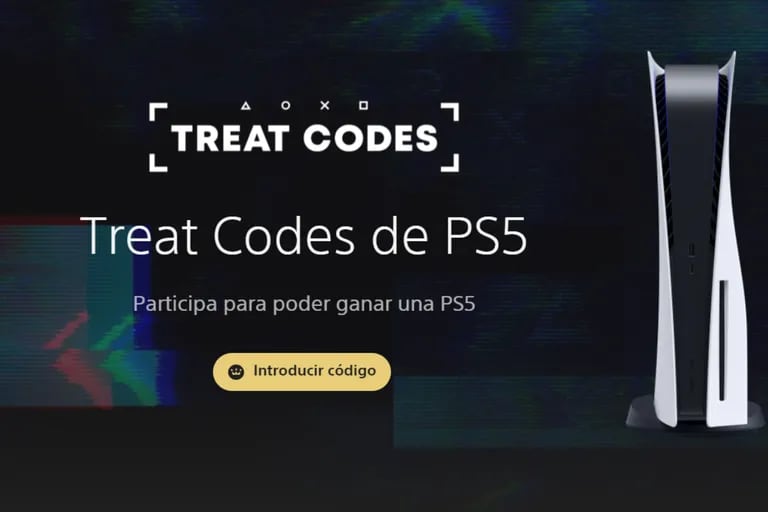 Así luce el sitio oficial de PlayStation para cargar los códigos