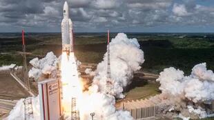 Un cohete Ariane 5 despegó en noviembre de la Guyana francesa con cuatro satélites para el sistema Galileo