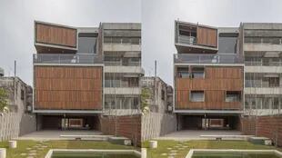 Dos vistas del edificio Mosconi, participante del Open House 2017