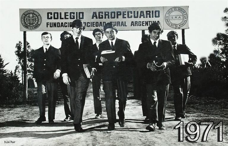 Año 1971. Primer día de clases en el Colegio Agropecuario de Realicó, La Pampa