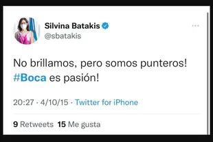 Los tuits de Batakis en donde expresa su amor por Boca y por Riquelme