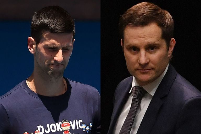 Novak Djokovic y Alex Hawke, en una inesperada batalla legal en Australia