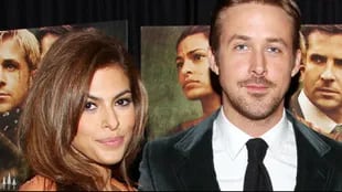 Una de las pocas veces que Eva Mendes y Ryan Gosling posaron juntos ante los flashes