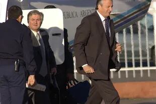 El exsecretario presidencial Daniel Muñoz, junto a Néstor Kirchner