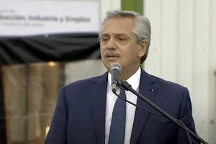 El presidente Alberto Fernández, en Chaco