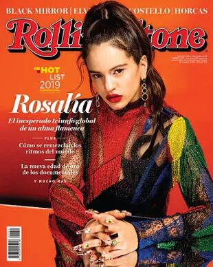 Rosalía en la tapa de la edición de febrero de Rolling Stone