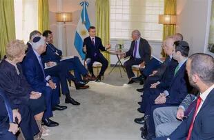 En su último día en Nueva York, Macri se reunió ayer con representantes mundiales de la comunidad judía