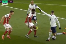 Erik Lamela: gol de rabona y expulsión en la derrota de Tottenham ante Arsenal