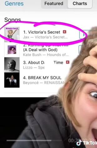 El tema "Virginia's Secret" de Jax llegó al puesto número uno en el ranking de Apple Music